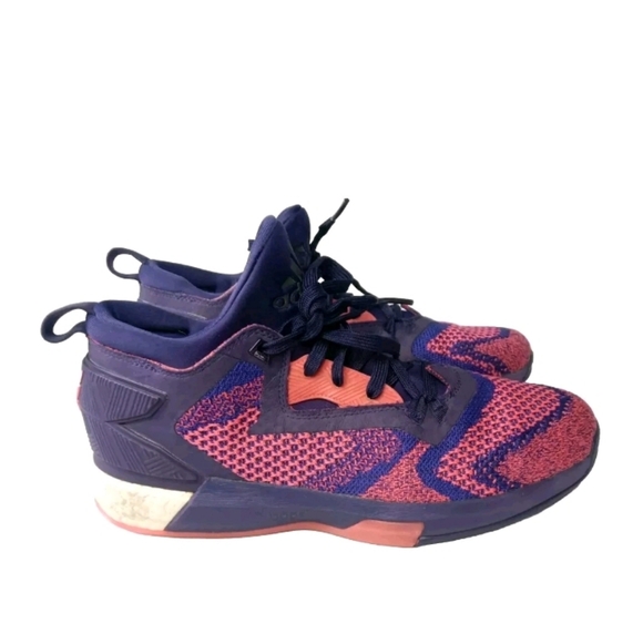 adidas D Lilard 2 Primeknit ShoesMen's Size 9.5 Sneakers Purple
